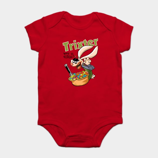 Trixter - Why So Cereal? Baby Bodysuit by fason